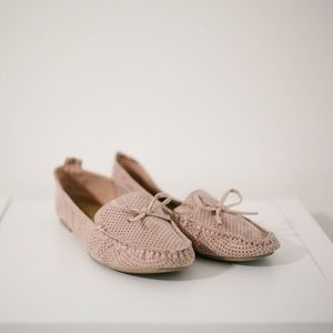 Womens Moccasin, Blush Pink - Size 8